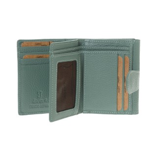 Lavor 1-6162 Μικρό Δερμάτινο Γυναικείο Πορτοφόλι με RFID Μέντα