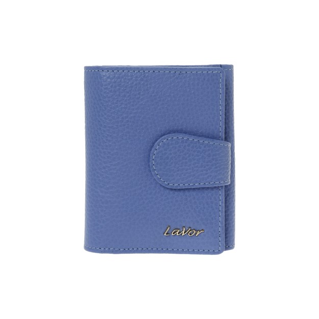 Lavor 1-6162 Μικρό Δερμάτινο Γυναικείο Πορτοφόλι με RFID Γαλάζιο