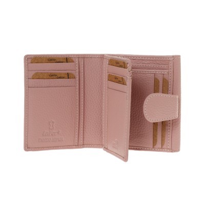 Lavor 1-6162 Μικρό Δερμάτινο Γυναικείο Πορτοφόλι με RFID Pink