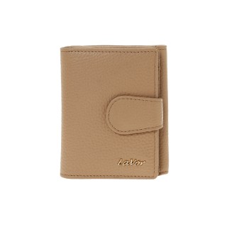 Lavor 1-6162 Μικρό Δερμάτινο Γυναικείο Πορτοφόλι με RFID Nude