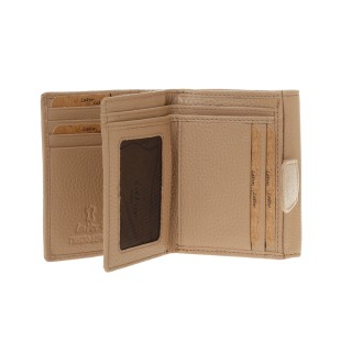 Lavor 1-6162 Μικρό Δερμάτινο Γυναικείο Πορτοφόλι με RFID Nude