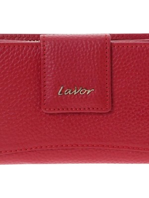 Lavor 1-6163 Μικρό Δερμάτινο Γυναικείο Πορτοφόλι με RFID Κόκκινο