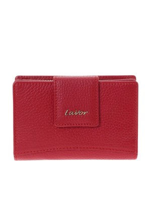 Lavor 1-6163 Μικρό Δερμάτινο Γυναικείο Πορτοφόλι με RFID Κόκκινο