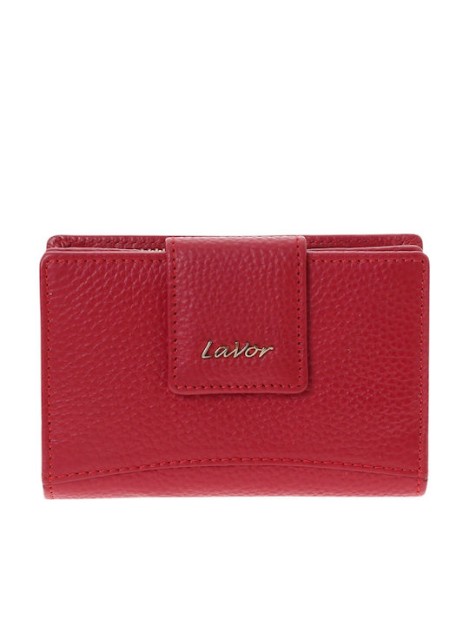 Lavor 1-6163 Μικρό Δερμάτινο Γυναικείο Πορτοφόλι με RFID Κόκκινο