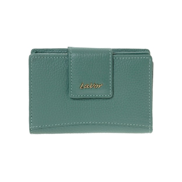 Lavor 1-6163 Μικρό Δερμάτινο Γυναικείο Πορτοφόλι με RFID Μέντα