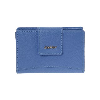 Lavor 1-6163 Μικρό Δερμάτινο Γυναικείο Πορτοφόλι με RFID Γαλάζιο
