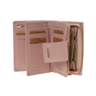 Lavor 1-6163 Μικρό Δερμάτινο Γυναικείο Πορτοφόλι με RFID Pink