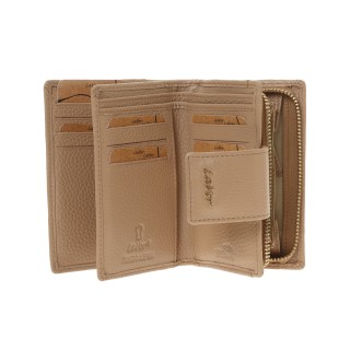 Lavor 1-6163 Μικρό Δερμάτινο Γυναικείο Πορτοφόλι με RFID Nude