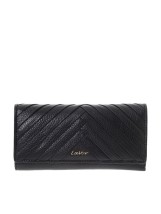 Lavor 1-6164 Μεγάλο Δερμάτινο Γυναικείο Πορτοφόλι με RFID Μαύρο
