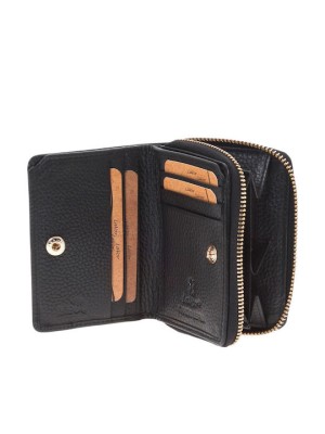 Lavor 1-6165 Μικρό Δερμάτινο Γυναικείο Πορτοφόλι με RFID Μαύρο