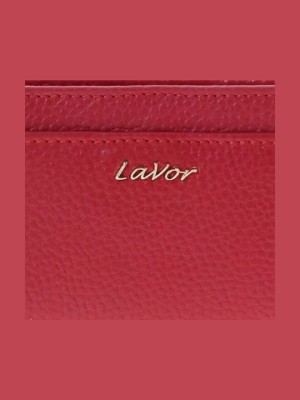Lavor 1-6165 Μικρό Δερμάτινο Γυναικείο Πορτοφόλι με RFID Κόκκινο