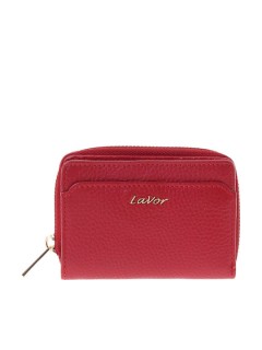 Lavor 1-6165 Μικρό Δερμάτινο Γυναικείο Πορτοφόλι με RFID Κόκκινο