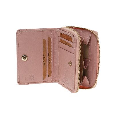 Lavor 1-6165 Μικρό Δερμάτινο Γυναικείο Πορτοφόλι με RFID Pink