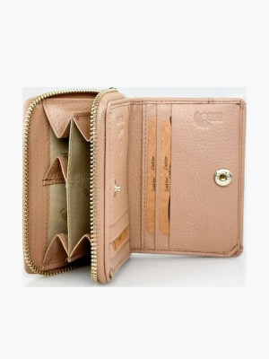 Lavor 1-6165 Μικρό Δερμάτινο Γυναικείο Πορτοφόλι με RFID Nude