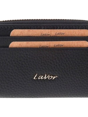 Lavor 1-6166 Μικρό Δερμάτινο Γυναικείο Πορτοφόλι με RFID Μαύρο
