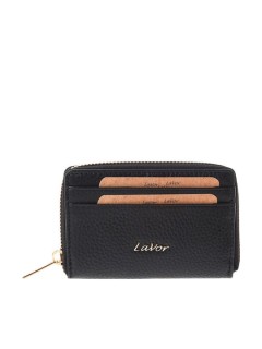 Lavor 1-6166 Μικρό Δερμάτινο Γυναικείο Πορτοφόλι με RFID Μαύρο