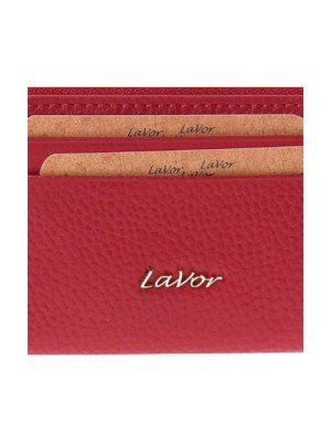 Lavor 1-6166 Μικρό Δερμάτινο Γυναικείο Πορτοφόλι με RFID Κόκκινο
