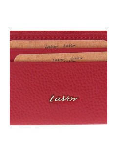 Lavor 1-6166 Μικρό Δερμάτινο Γυναικείο Πορτοφόλι με RFID Κόκκινο