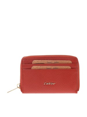 Lavor 1-6166 Μικρό Δερμάτινο Γυναικείο Πορτοφόλι με RFID Τεράκοτα