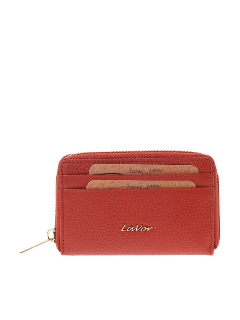 Lavor 1-6166 Μικρό Δερμάτινο Γυναικείο Πορτοφόλι με RFID Τεράκοτα