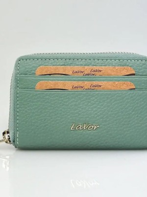 Lavor 1-6166 Μικρό Δερμάτινο Γυναικείο Πορτοφόλι με RFID Μέντα