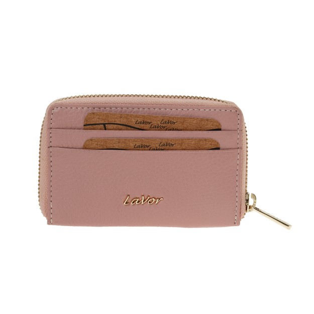 Lavor 1-6166 Μικρό Δερμάτινο Γυναικείο Πορτοφόλι με RFID Pink