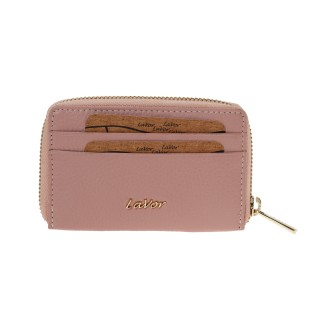 Lavor 1-6166 Μικρό Δερμάτινο Γυναικείο Πορτοφόλι με RFID Pink