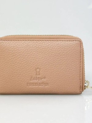 Lavor 1-6166 Μικρό Δερμάτινο Γυναικείο Πορτοφόλι με RFID Nude