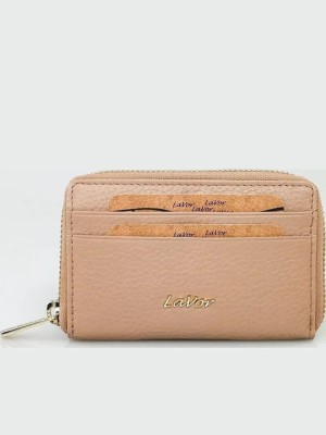 Lavor 1-6166 Μικρό Δερμάτινο Γυναικείο Πορτοφόλι με RFID Nude