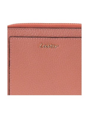 Lavor 1-6167 Μικρό Δερμάτινο Γυναικείο Πορτοφόλι με RFID Ροζ