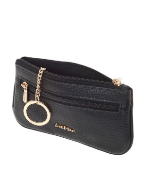 Lavor 1-6168 Μικρό Δερμάτινο Γυναικείο Πορτοφόλι με RFID Μαύρο