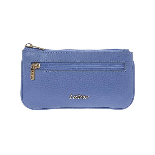 Lavor 1-6168 Μικρό Δερμάτινο Γυναικείο Πορτοφόλι με RFID Γαλάζιο