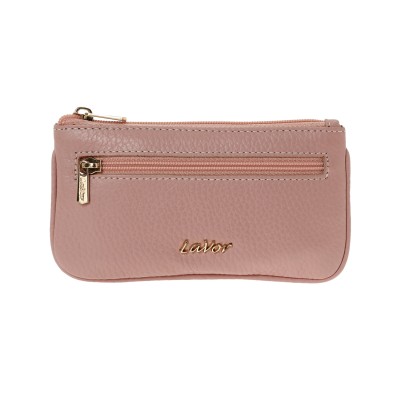 Lavor 1-6168 Μικρό Δερμάτινο Γυναικείο Πορτοφόλι με RFID Pink