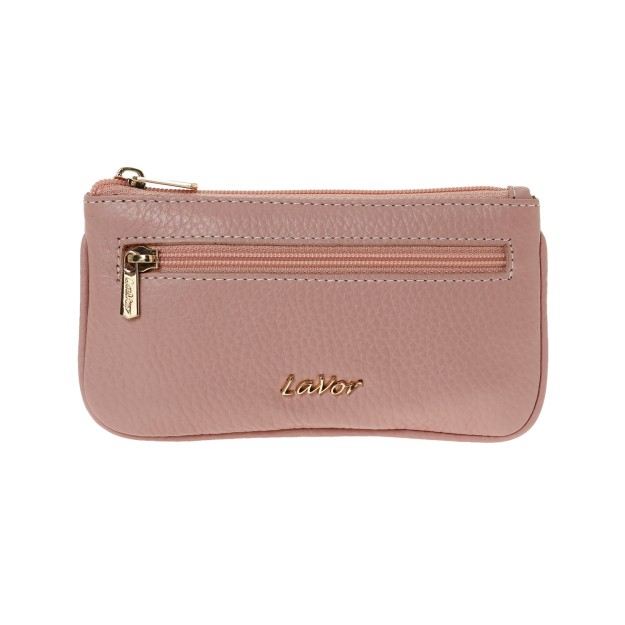 Lavor 1-6168 Μικρό Δερμάτινο Γυναικείο Πορτοφόλι με RFID Pink