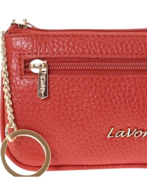 Lavor 1-6168 Μικρό Δερμάτινο Γυναικείο Πορτοφόλι με RFID Τερακότα