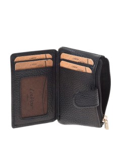 Lavor 1-6169 Μικρό Δερμάτινο Γυναικείο Πορτοφόλι Καρτών με RFID Μαύρο