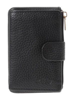 Lavor 1-6169 Μικρό Δερμάτινο Γυναικείο Πορτοφόλι Καρτών με RFID Μαύρο