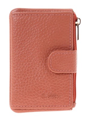 Lavor 1-6169 Μικρό Δερμάτινο Γυναικείο Πορτοφόλι Καρτών με RFID Ροζ