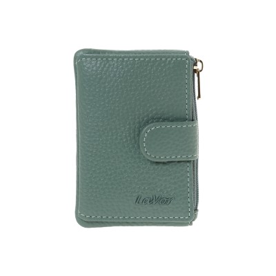 Lavor 1-6169 Μικρό Δερμάτινο Γυναικείο Πορτοφόλι Καρτών με RFID Μέντα