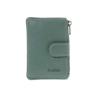 Lavor 1-6169 Μικρό Δερμάτινο Γυναικείο Πορτοφόλι Καρτών με RFID Μέντα