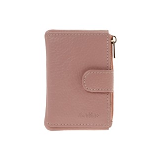 Lavor 1-6169 Μικρό Δερμάτινο Γυναικείο Πορτοφόλι Καρτών με RFID Pink