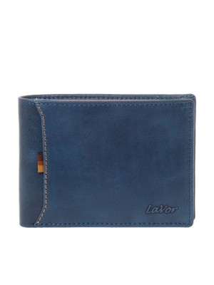 Lavor 1-6173 Δερμάτινο Ανδρικό Πορτοφόλι με RFID Μπλε