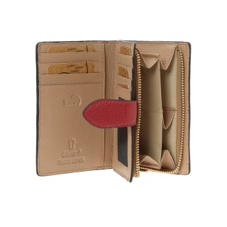 Lavor 1-6174 Δερμάτινο Γυναικείο Πορτοφόλι με RFID Κόκκινο