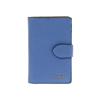 Lavor 1-6174 Δερμάτινο Γυναικείο Πορτοφόλι με RFID Γαλάζιο