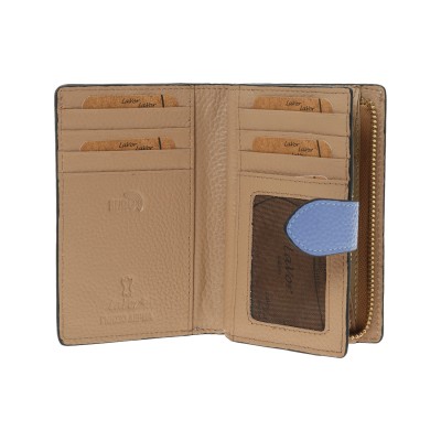 Lavor 1-6174 Δερμάτινο Γυναικείο Πορτοφόλι με RFID Γαλάζιο