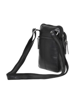 Lavor 1-0059 Δερμάτινη Ανδρική Τσάντα Ώμου / Χιαστί Μαύρη