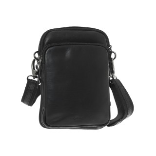 Lavor 1-0063 Δερμάτινη Ανδρική Τσάντα Ώμου / Χιαστί Μαύρη