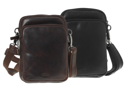 Lavor 1-0063 Δερμάτινη Ανδρική Τσάντα Ώμου / Χιαστί Μαύρη