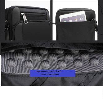 Tigernu T-L5191 Ανδρική Τσάντα Ώμου / Χιαστί Μαύρη