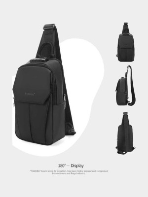 Tigernu T-S8889 Ανδρική Τσάντα Στήθους Μαύρη